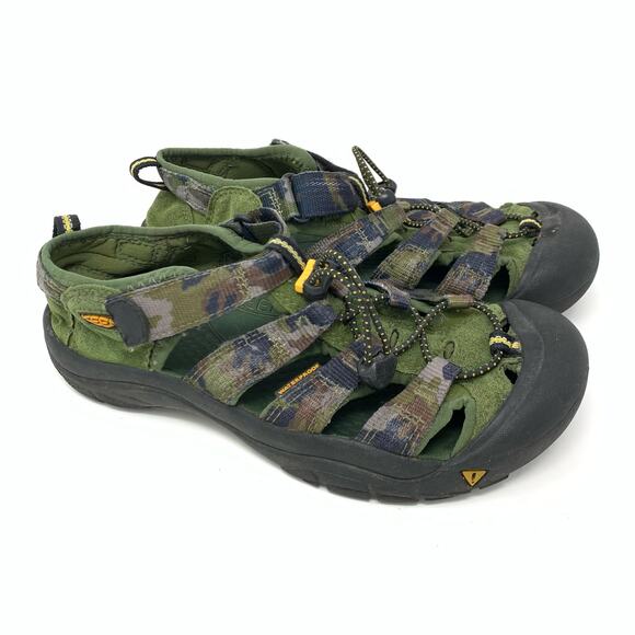 Keen Newport Camo Green Fisherman Sandals Youth Size 5 - Picture 9 of 10